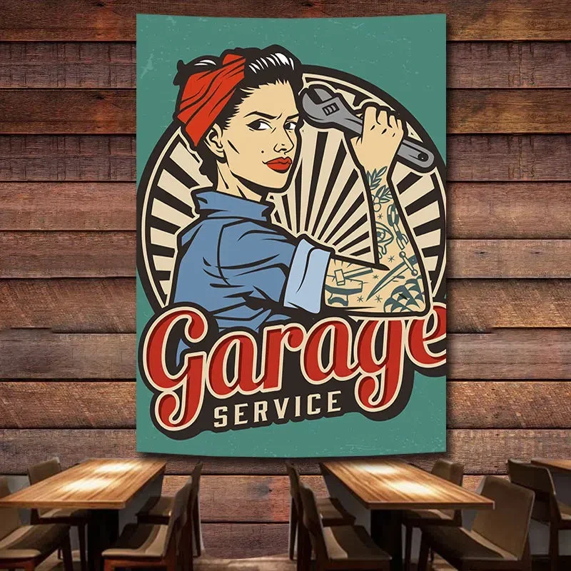 GARAGE SERVICE Vintage Car Rep - Auto Repair Shop Banners recensie en prijs
