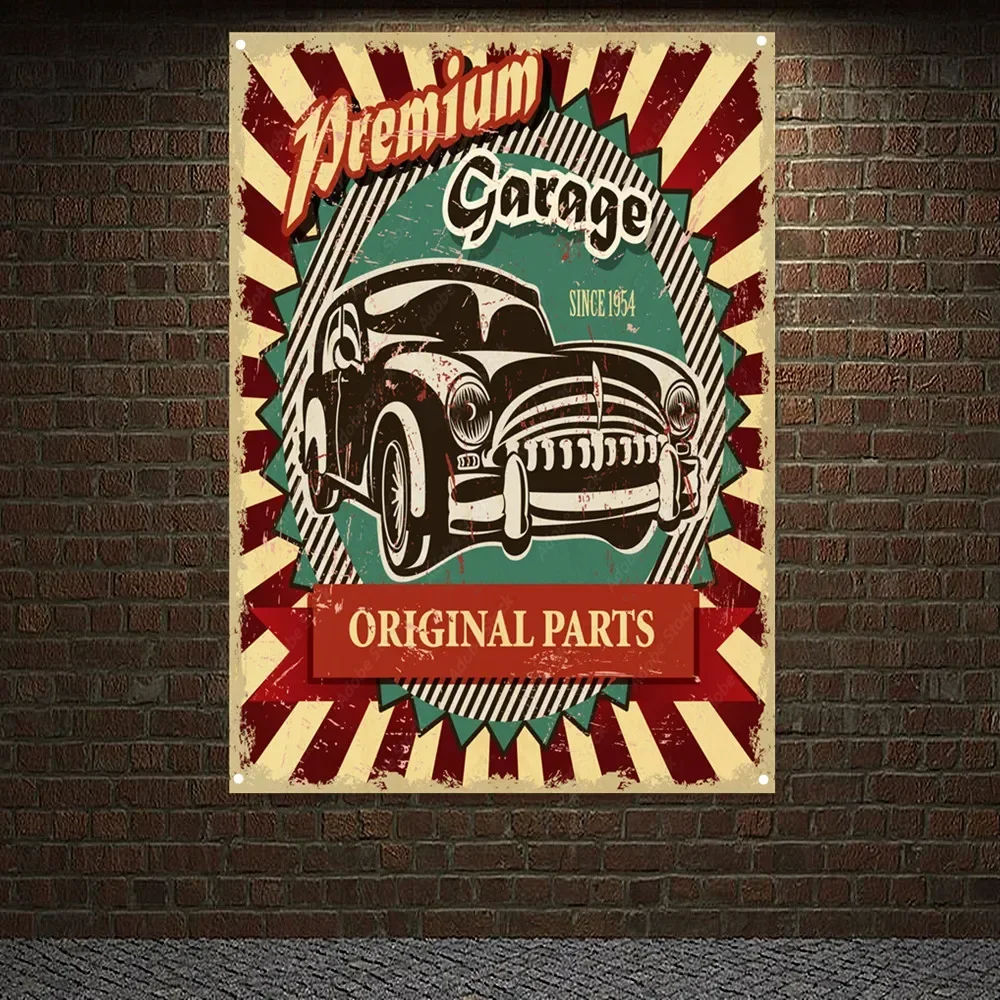 Premium Garage Vintage Car ORI - Auto Repair Shop Banners recensie en prijs