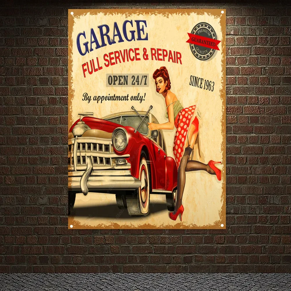 Vintage CAR Full SERVICE & REP - Auto Repair Shop Banners recensie en prijs